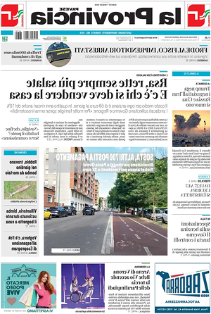 Prima pagina La Provincia Pavese di oggi - Quotidiano regionale