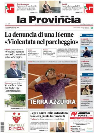 Prima pagina La Provincia Pavese di oggi - Quotidiano regionale