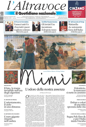Prima pagina Il Quotidiano del Sud L'Altravoce di oggi - Quotidiano nazionale