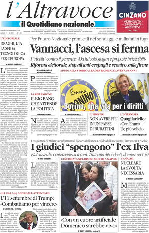 Il Quotidiano del Sud L'Altravoce prima pagina