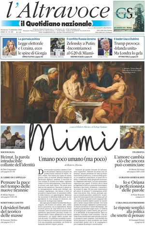 Prima pagina Il Quotidiano del Sud L'Altravoce di oggi - Quotidiano nazionale