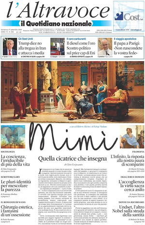 Prima pagina Il Quotidiano del Sud L'Altravoce di oggi - Quotidiano nazionale