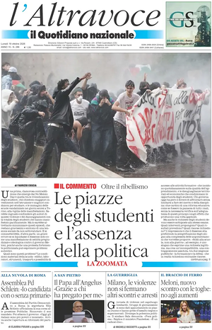 Il Quotidiano del Sud L'Altravoce prima pagina
