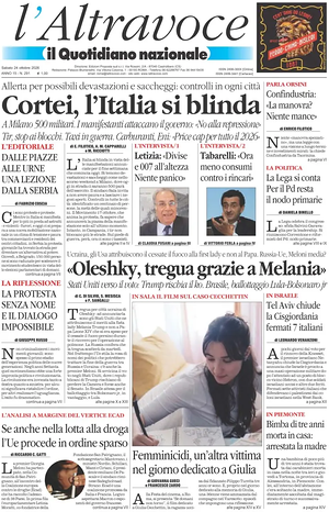 Il Quotidiano del Sud L'Altravoce prima pagina