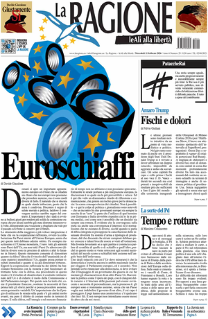 Prima pagina La Ragione di oggi - Quotidiano nazionale
