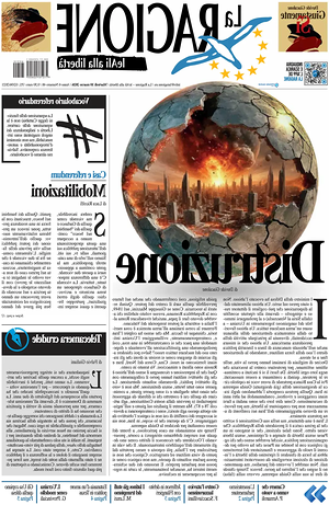 Prima pagina La Ragione di oggi - Quotidiano nazionale