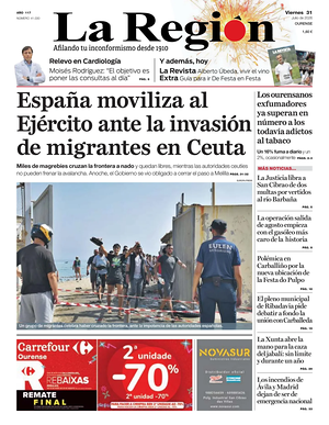 Prima pagina La Región di oggi - Quotidiano regional