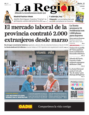 Prima pagina La Región di oggi - Quotidiano regional