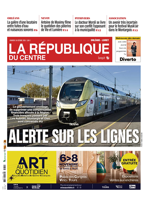 Une de La République du Centre du jour - Journal régional