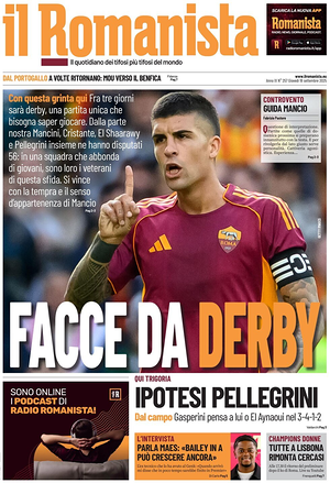 Prima pagina Il Romanista di oggi - Quotidiano sport