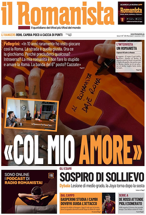 Prima pagina Il Romanista di oggi - Quotidiano sport