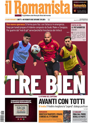 Prima pagina Il Romanista di oggi - Quotidiano sport