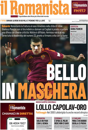 Prima pagina Il Romanista di oggi - Quotidiano sport