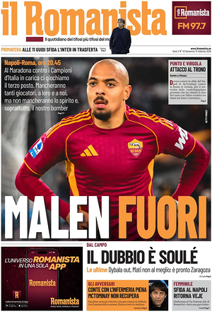Prima pagina Il Romanista di oggi - Quotidiano sport