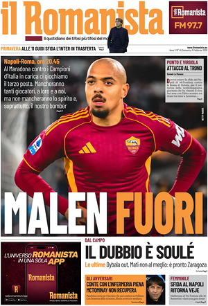 Prima pagina Il Romanista di oggi - Quotidiano sport