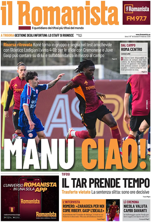 Prima pagina Il Romanista di oggi - Quotidiano sport