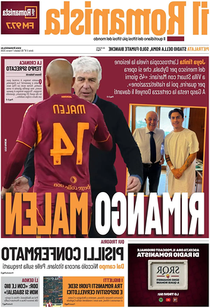 Prima pagina Il Romanista di oggi - Quotidiano sport