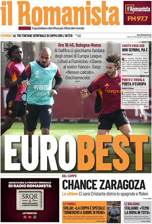Prima pagina Il Romanista di oggi - Quotidiano sport