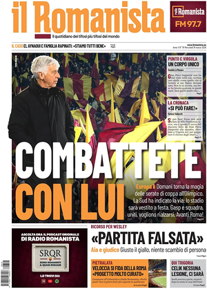 Prima pagina Il Romanista di oggi - Quotidiano sport