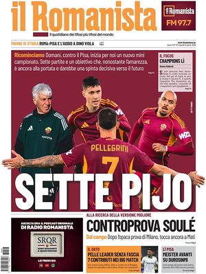 Prima pagina Il Romanista di oggi - Quotidiano sport