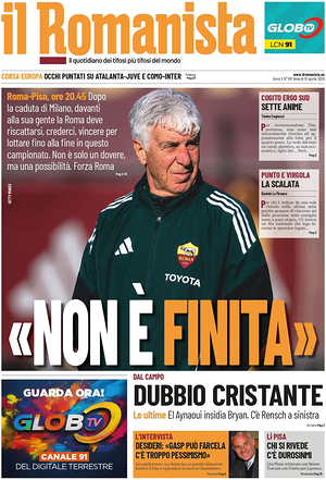 Prima pagina Il Romanista di oggi - Quotidiano sport