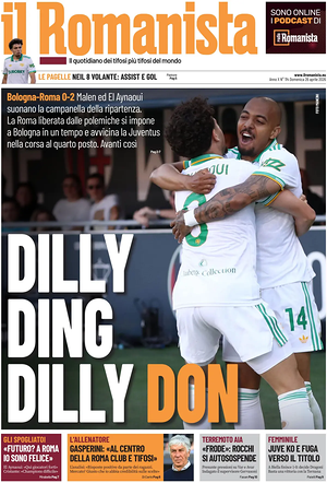 Prima pagina Il Romanista di oggi - Quotidiano sport