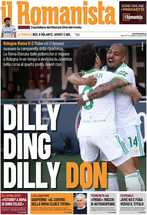 Prima pagina Il Romanista di oggi - Quotidiano sport