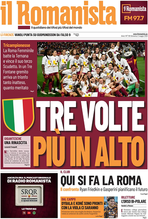 Prima pagina Il Romanista di oggi - Quotidiano sport
