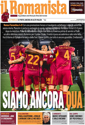 Prima pagina Il Romanista di oggi - Quotidiano sport