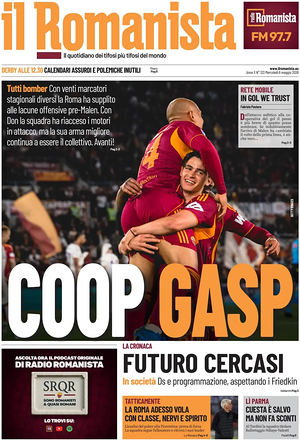 Prima pagina Il Romanista di oggi - Quotidiano sport