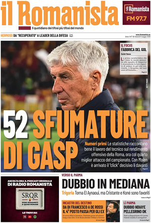 Prima pagina Il Romanista di oggi - Quotidiano sport