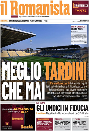 Prima pagina Il Romanista di oggi - Quotidiano sport
