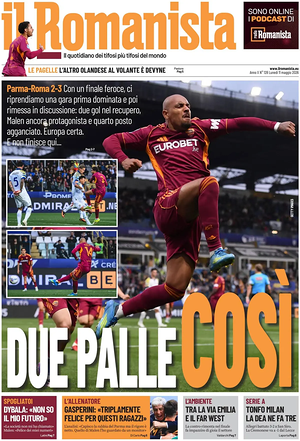 Prima pagina Il Romanista di oggi - Quotidiano sport