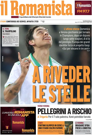 Prima pagina Il Romanista di oggi - Quotidiano sport
