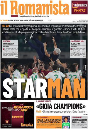 Prima pagina Il Romanista di oggi - Quotidiano sport