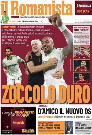Prima pagina Il Romanista di oggi - Quotidiano sport
