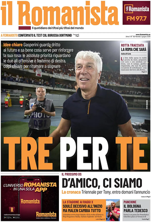 Prima pagina Il Romanista di oggi - Quotidiano sport