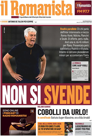 Prima pagina Il Romanista di oggi - Quotidiano sport