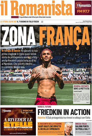 Prima pagina Il Romanista di oggi - Quotidiano sport