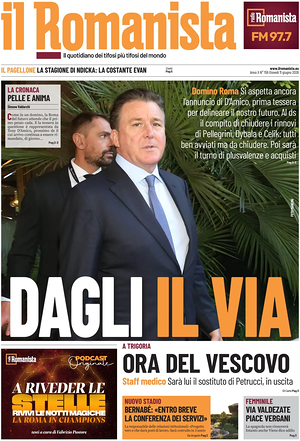 Prima pagina Il Romanista di oggi - Quotidiano sport