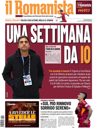 Prima pagina Il Romanista di oggi - Quotidiano sport