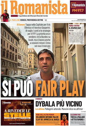Prima pagina Il Romanista di oggi - Quotidiano sport
