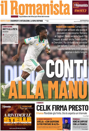 Prima pagina Il Romanista di oggi - Quotidiano sport
