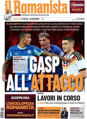 Prima pagina Il Romanista di oggi - Quotidiano sport