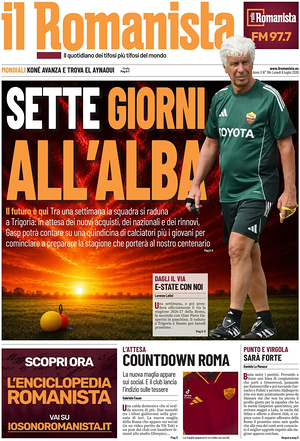 Prima pagina Il Romanista di oggi - Quotidiano sport