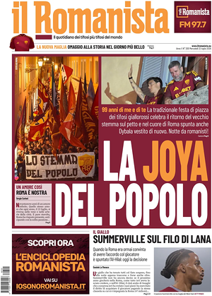Prima pagina Il Romanista di oggi - Quotidiano sport