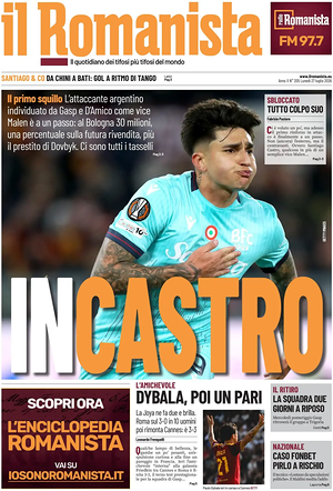 Prima pagina Il Romanista di oggi - Quotidiano sport