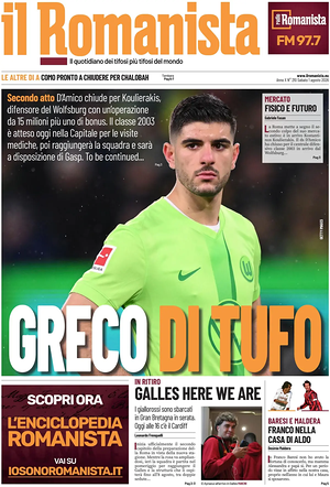 Prima pagina Il Romanista di oggi - Quotidiano sport
