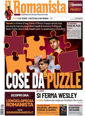 Prima pagina Il Romanista di oggi - Quotidiano sport