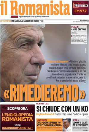 Prima pagina Il Romanista di oggi - Quotidiano sport